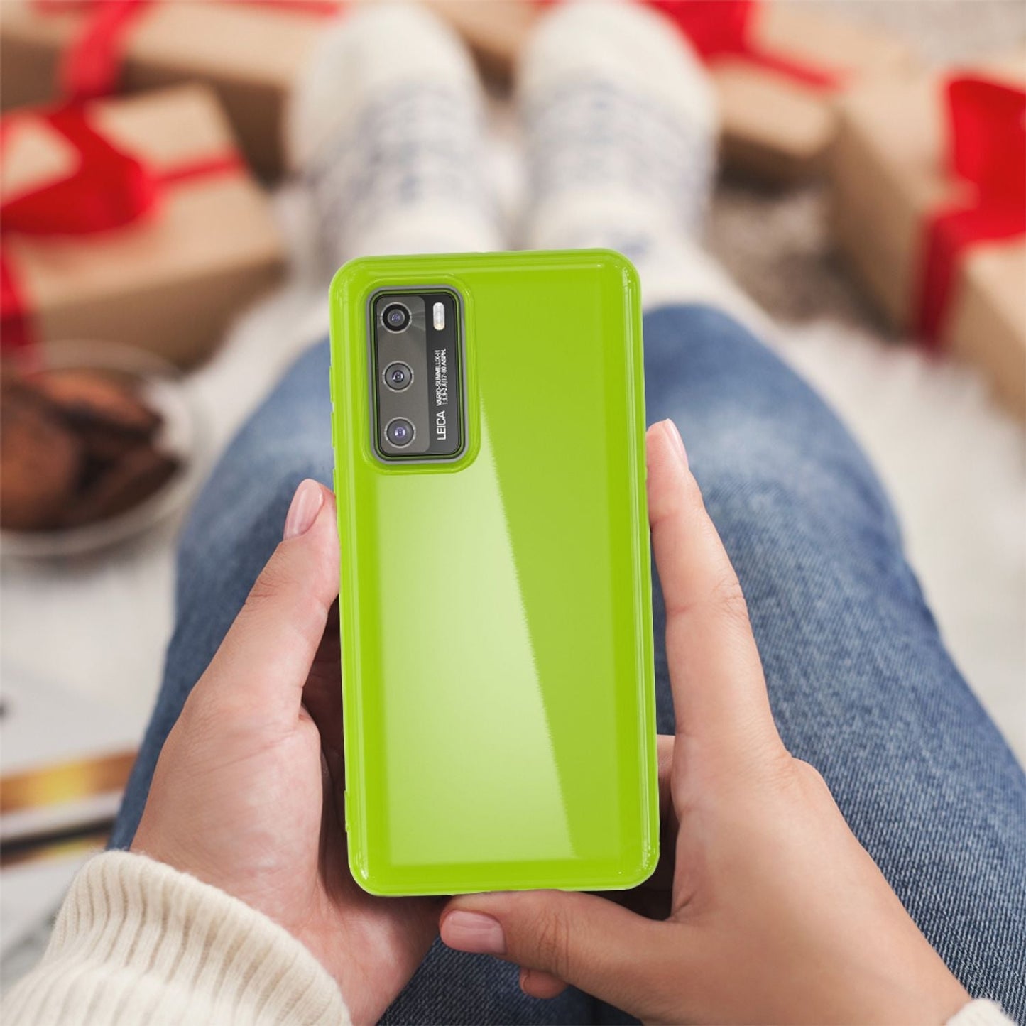 Husa de telefon NALIA pentru Huawei P40, husă de protecție subțire din silicon, TPU, cu bara de protecție