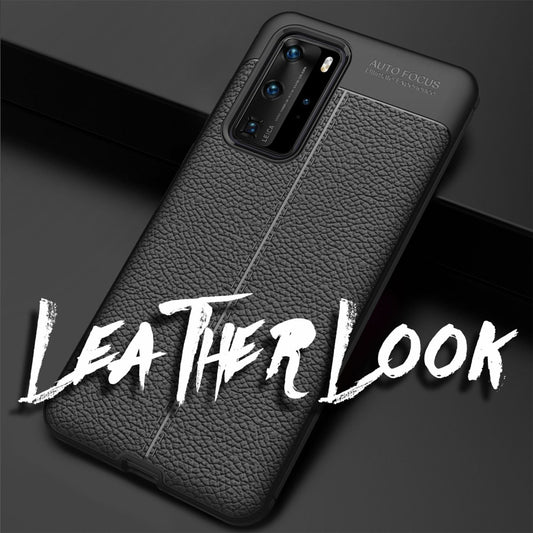 NALIA Huawei P40 Pro Lederoptik Hülle Slim Stoßfest Dünn