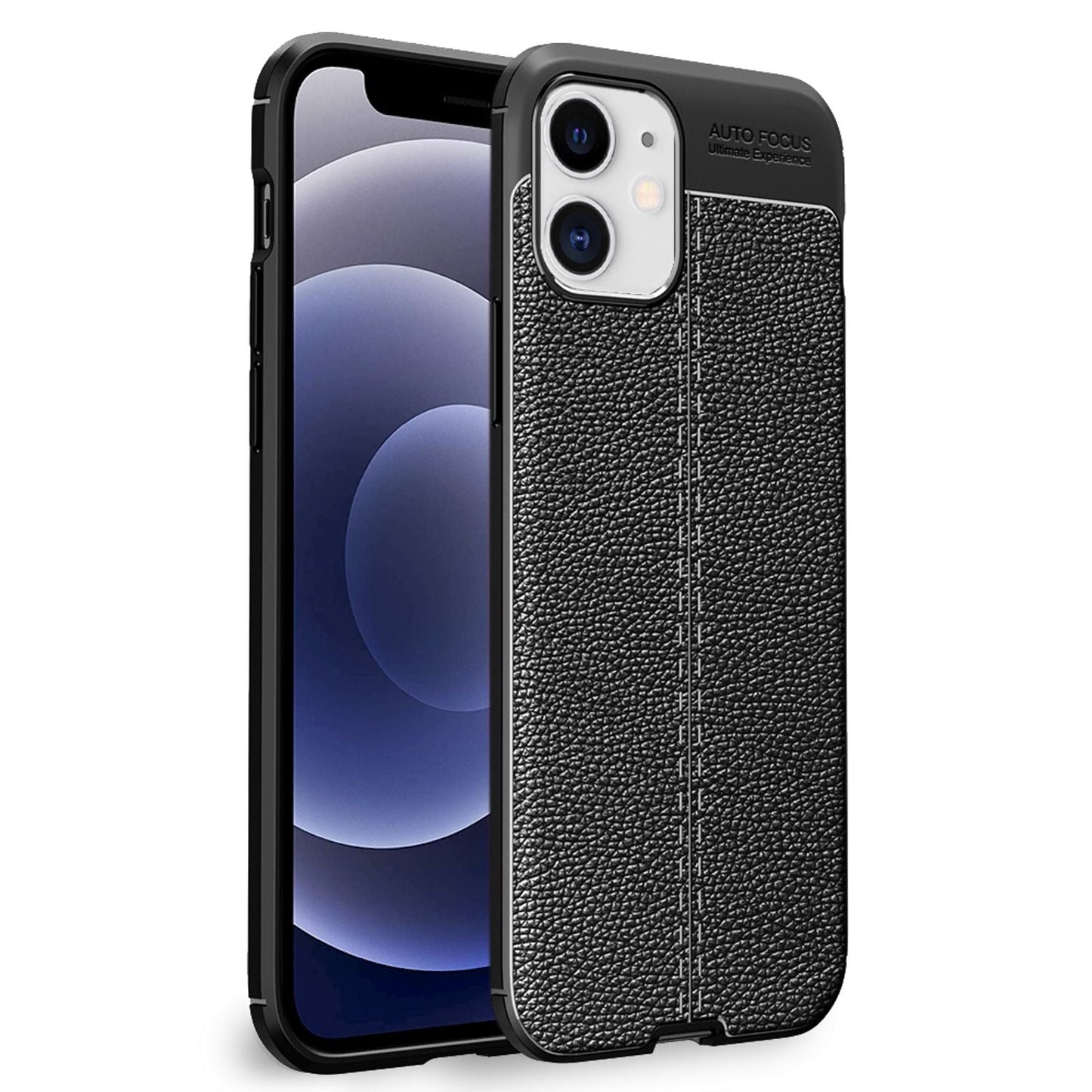 Husă din piele NALIA pentru iPhone 12 mini, husă de telefon din silicon, husă de protecție TPU