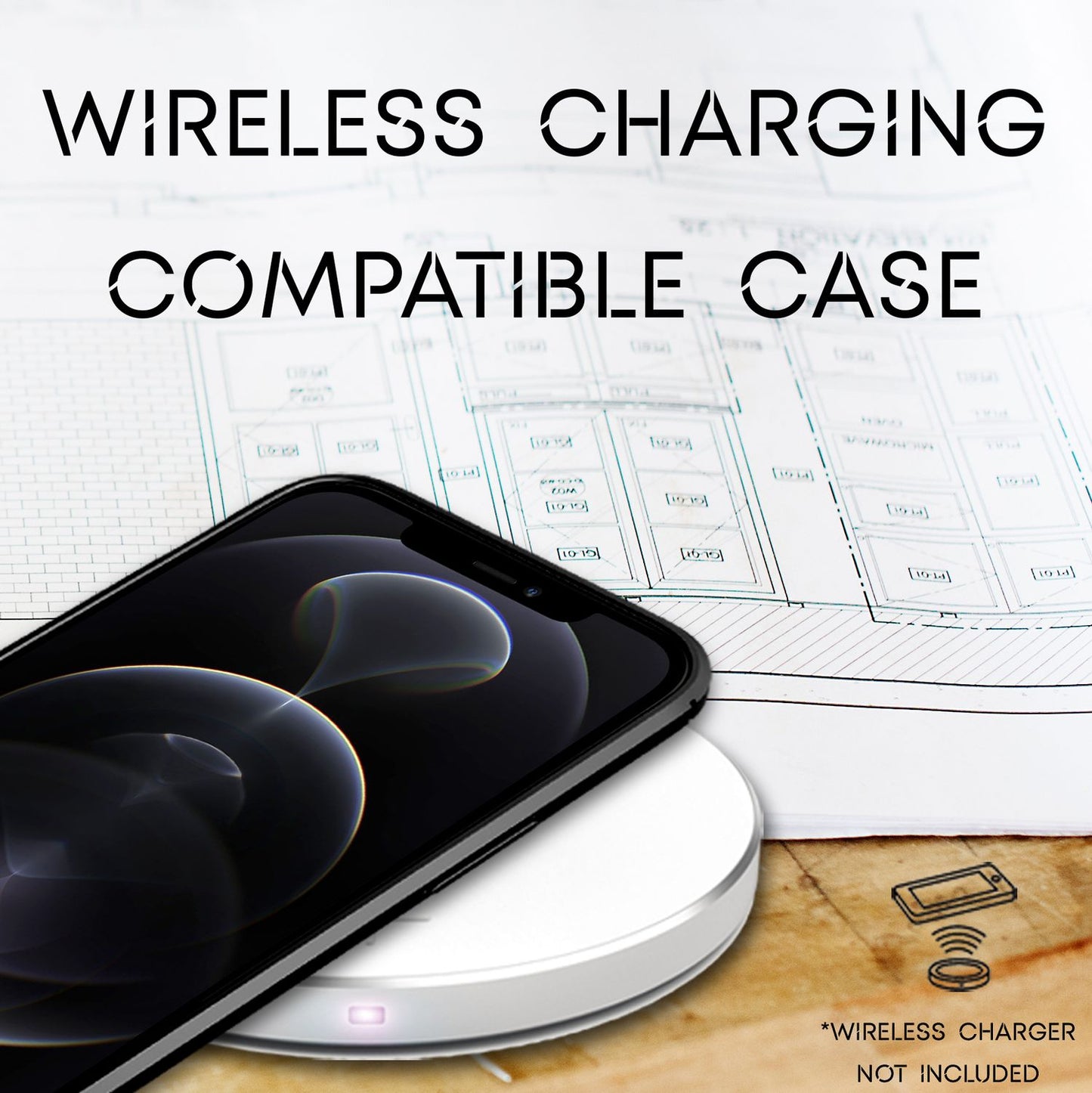 Husă din piele NALIA pentru iPhone 12 Pro Max, husă de protecție TPU cu aspect de piele - mărimea potrivită pentru iPhone 12 Pro Max, rezistentă la șocuri, subțire