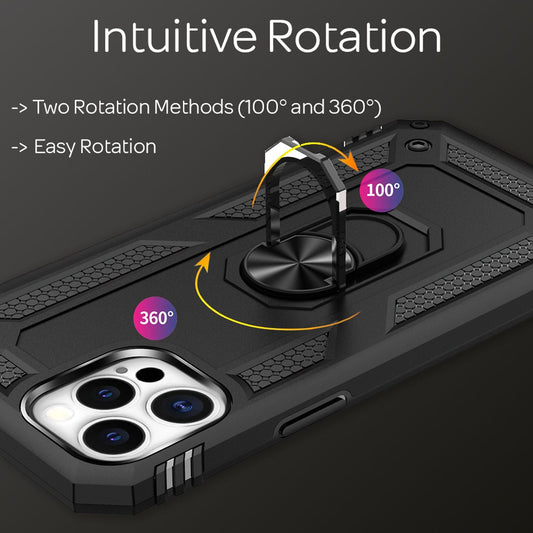 NALIA Ring Hülle für iPhone 12 Pro Max, Silikon Cover Hard Case Handy Etui Slim