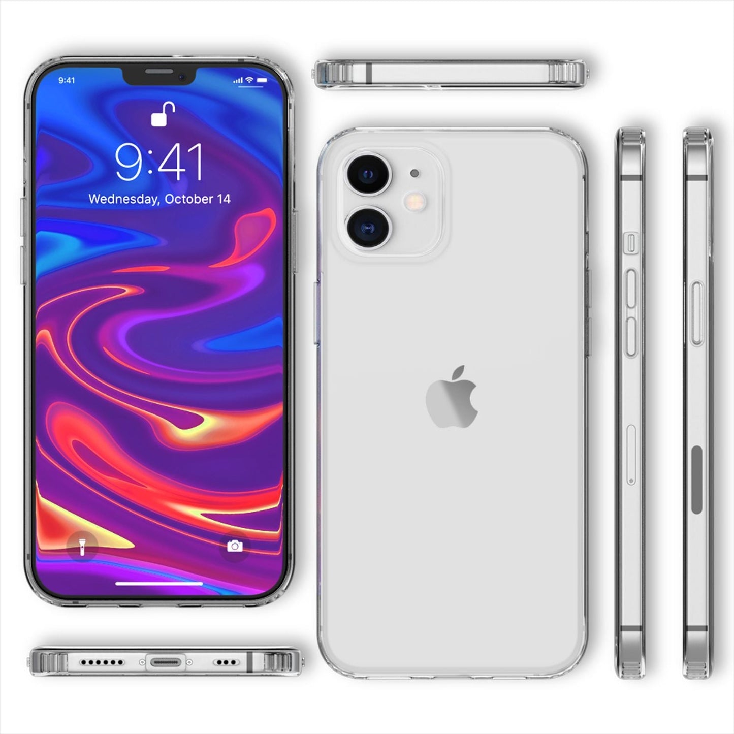 Husă NALIA Ignite - Compatibilă cu iPhone 12/12 Pro, Subțire, Rezistentă la Zgârieturi