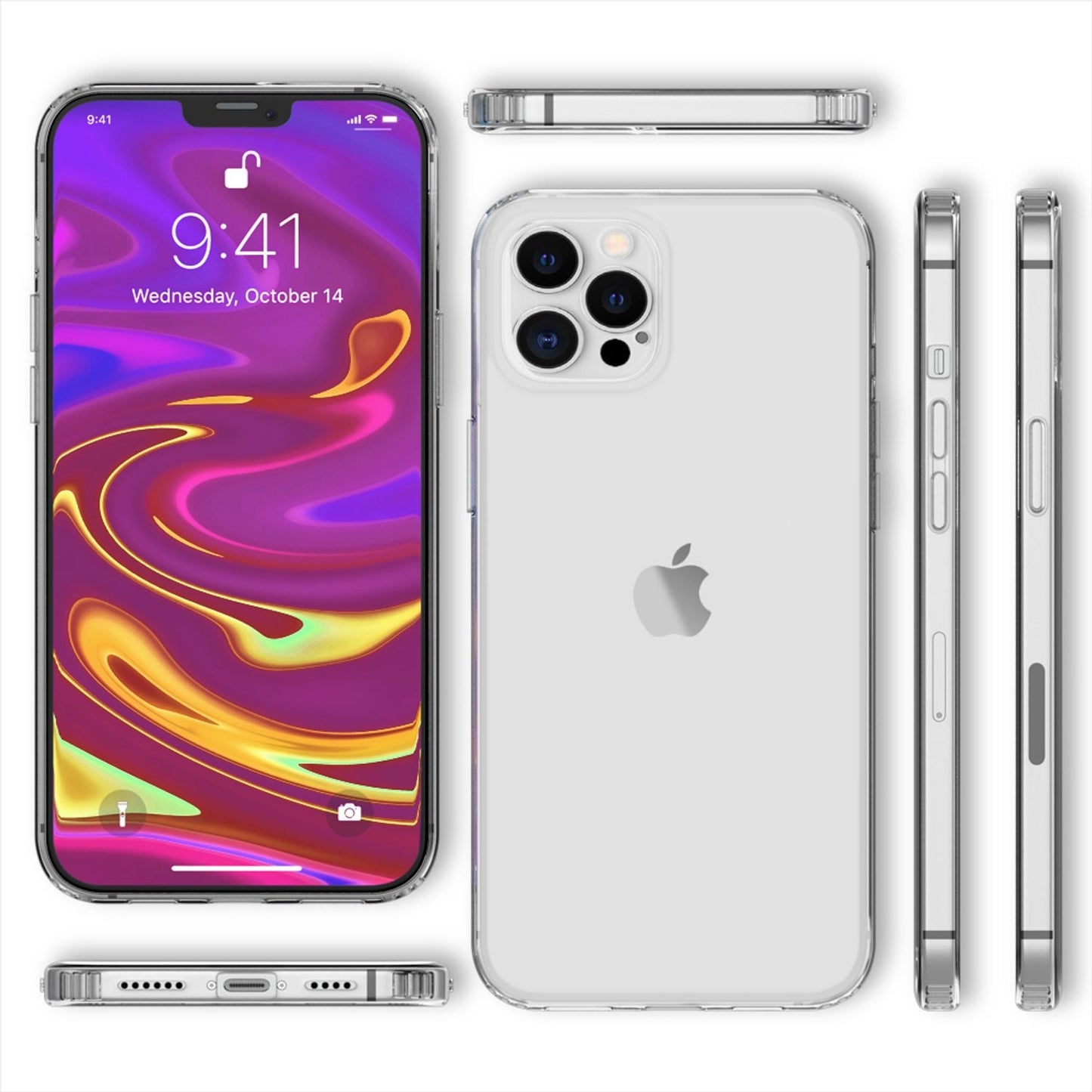 Husă de telefon NALIA pentru iPhone 12 Pro Max, husă rigidă și carcasă de protecție din silicon