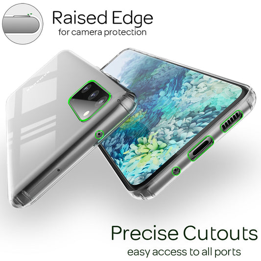 NALIA Klare Schutz Hülle für Samsung Galaxy S20 / S20 5G, Hard Case Handy Cover