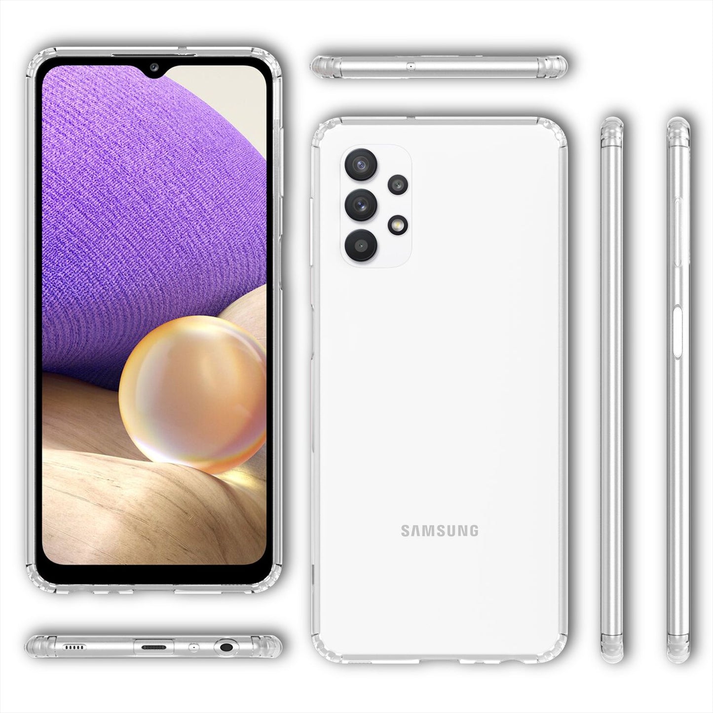 NALIA Klare Handyhülle Galaxy A32 5G Transparent Schutzhülle - Passgenau, Kratzfest