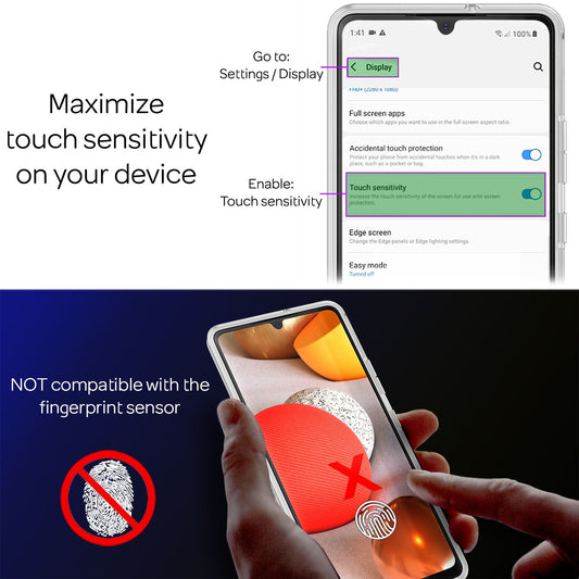 NALIA 360 Grad Handy Hülle - Kompatibel Galaxy A42 5G, Transparent, 360 Grad Schutz