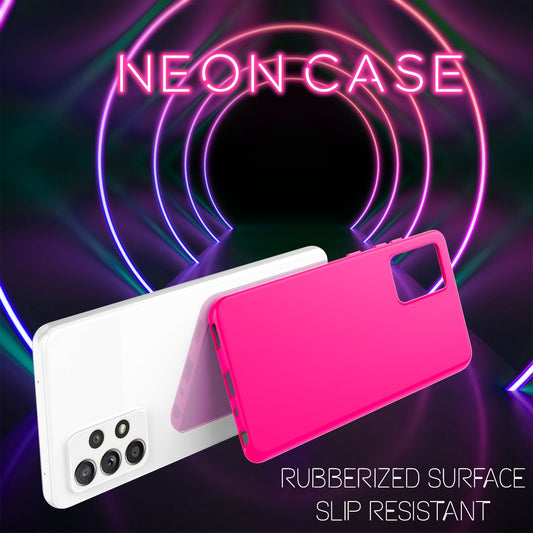 NALIA Neon Case - Silikon TPU Passgenau Hochwertiger Schutz Für Galaxy A52 5G A52 A52s 5G Leichte Dünne Hülle