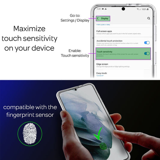 NALIA 360 Grad Handy Hülle für Samsung Galaxy S21, Transparent Cover Case Etui