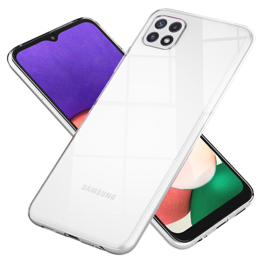 NALIA Silikon Handy Hülle AirFlex Klarheit - Abmessungen 0,8mm Dicke, Kompatibel Galaxy A22 5G