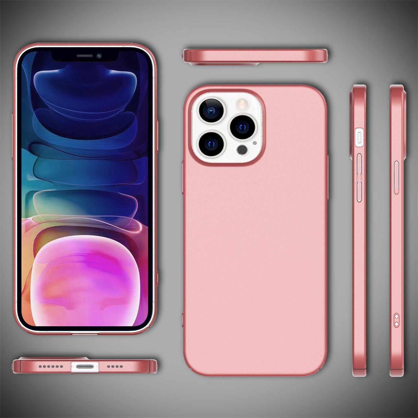 NALIA Berlin 0,5mm Dünne Handyhülle - Ultraleichter Schutz, Kompatibel iPhone 13 Pro Max, Matte Finish