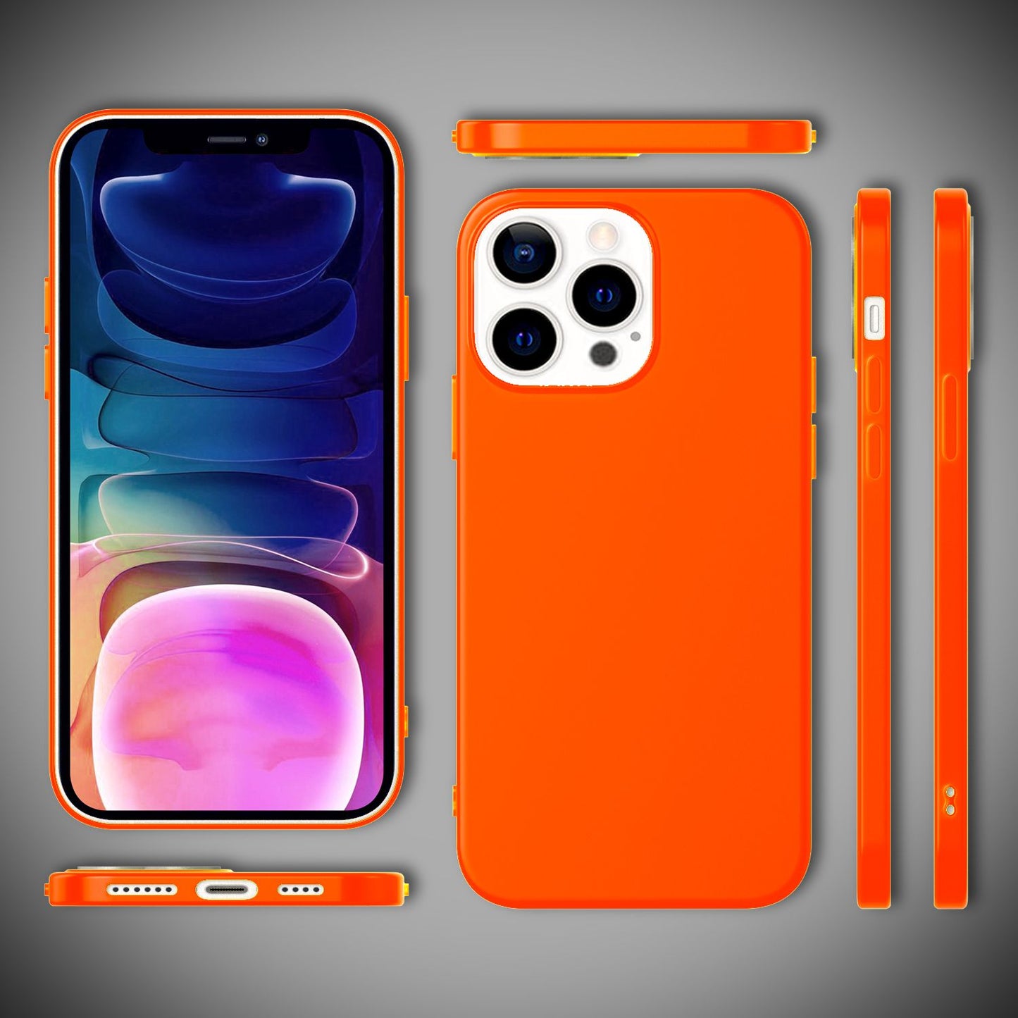 NALIA Neonfarben Look Case iPhone 13 Pro Max Silikon Hülle - TPU Schutz, Leicht, Premium