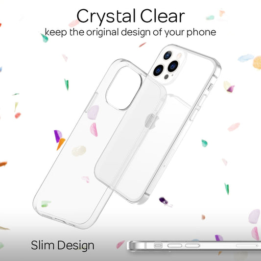 Husă NALIA AirFlex Clear, Husă transparentă din silicon - Dimensiune iPhone 13 Pro, Grosime 0,8 mm, Silicon