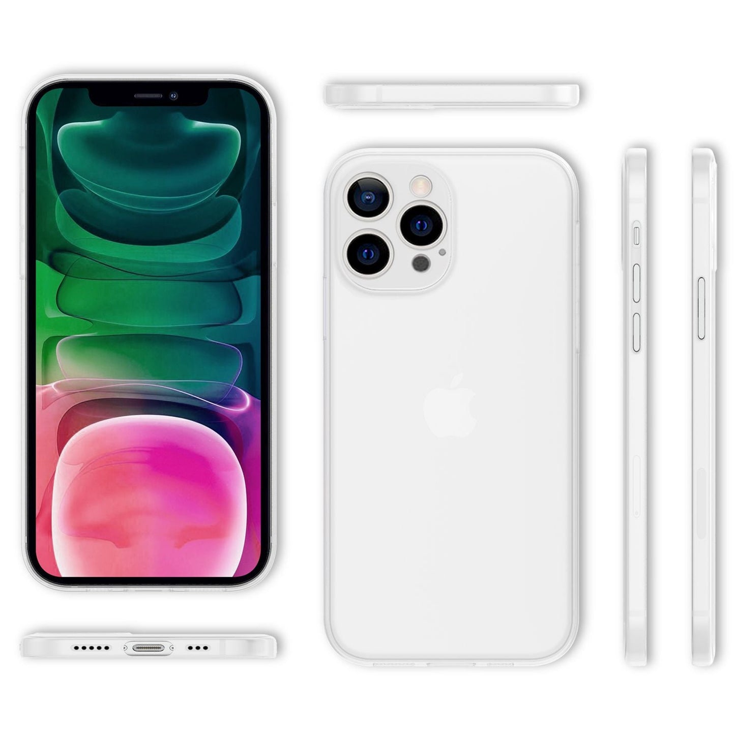 NALIA IPhone 13 Pro Extrem Dünnes Hardcase - Dicke 0,3mm, Transparent, Kompatibel mit iPhone 13 Pro