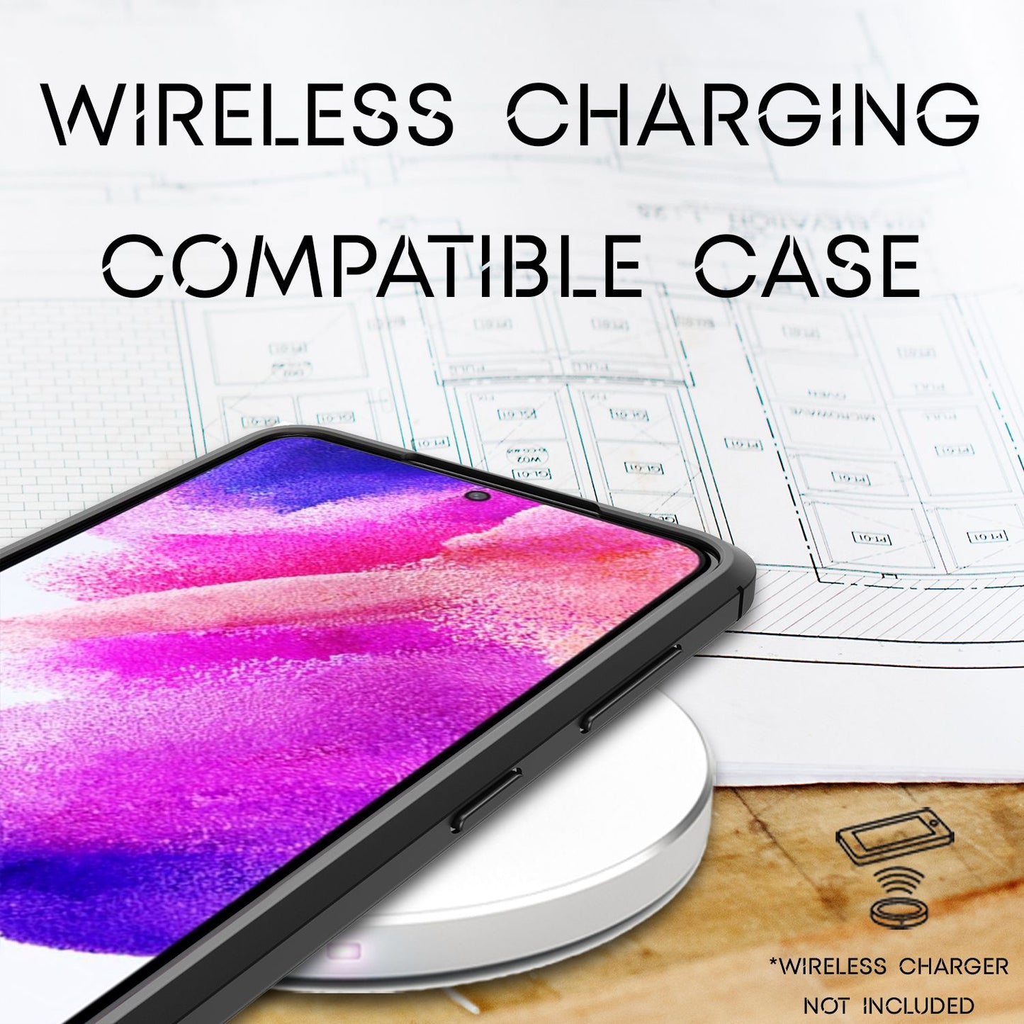 Husă NALIA cu aspect de piele - Galaxy S21 FE, silicon TPU cu aspect de piele, anti-amprente, rezistentă la zgârieturi