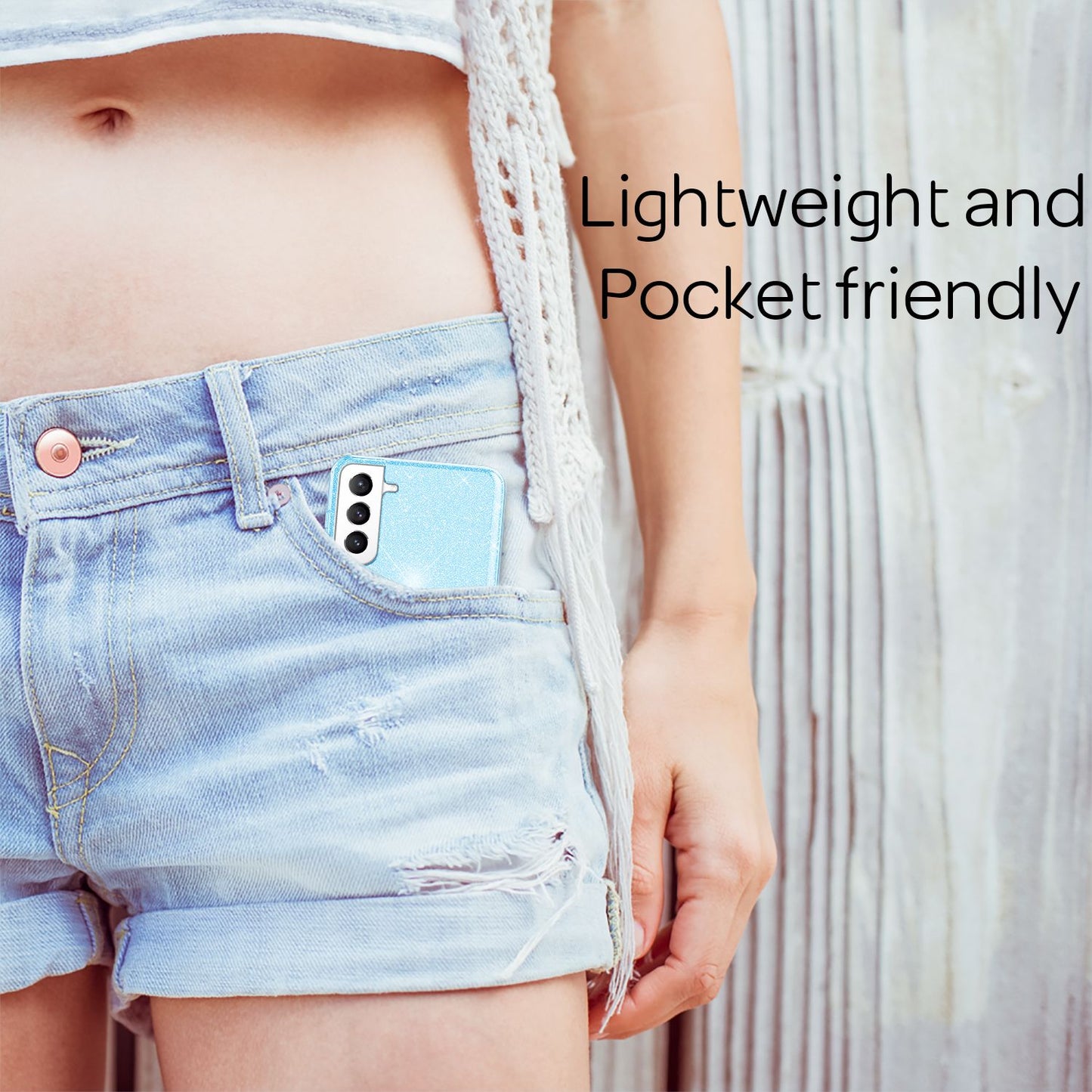 NALIA Husă robustă cu sclipici pentru Samsung Galaxy S21 FE, husă de protecție hibridă cu sclipici strălucitor, husă din silicon ranforsat