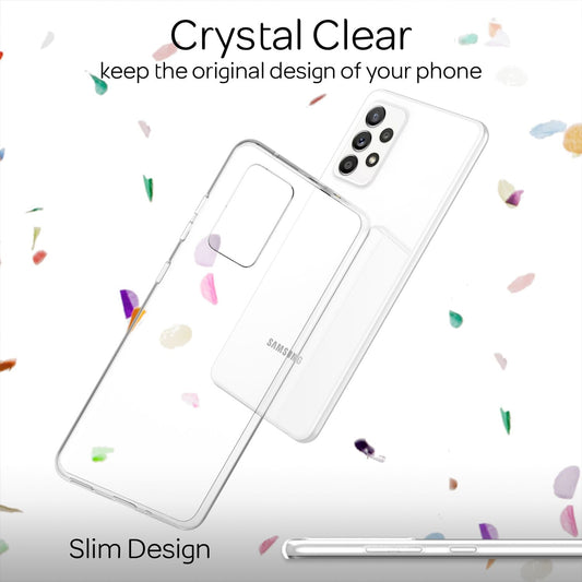 NALIA Galaxy A33 AirFlex Hülle Transparent - Anti Gelb Klarheit Kapazität Leistung Größe