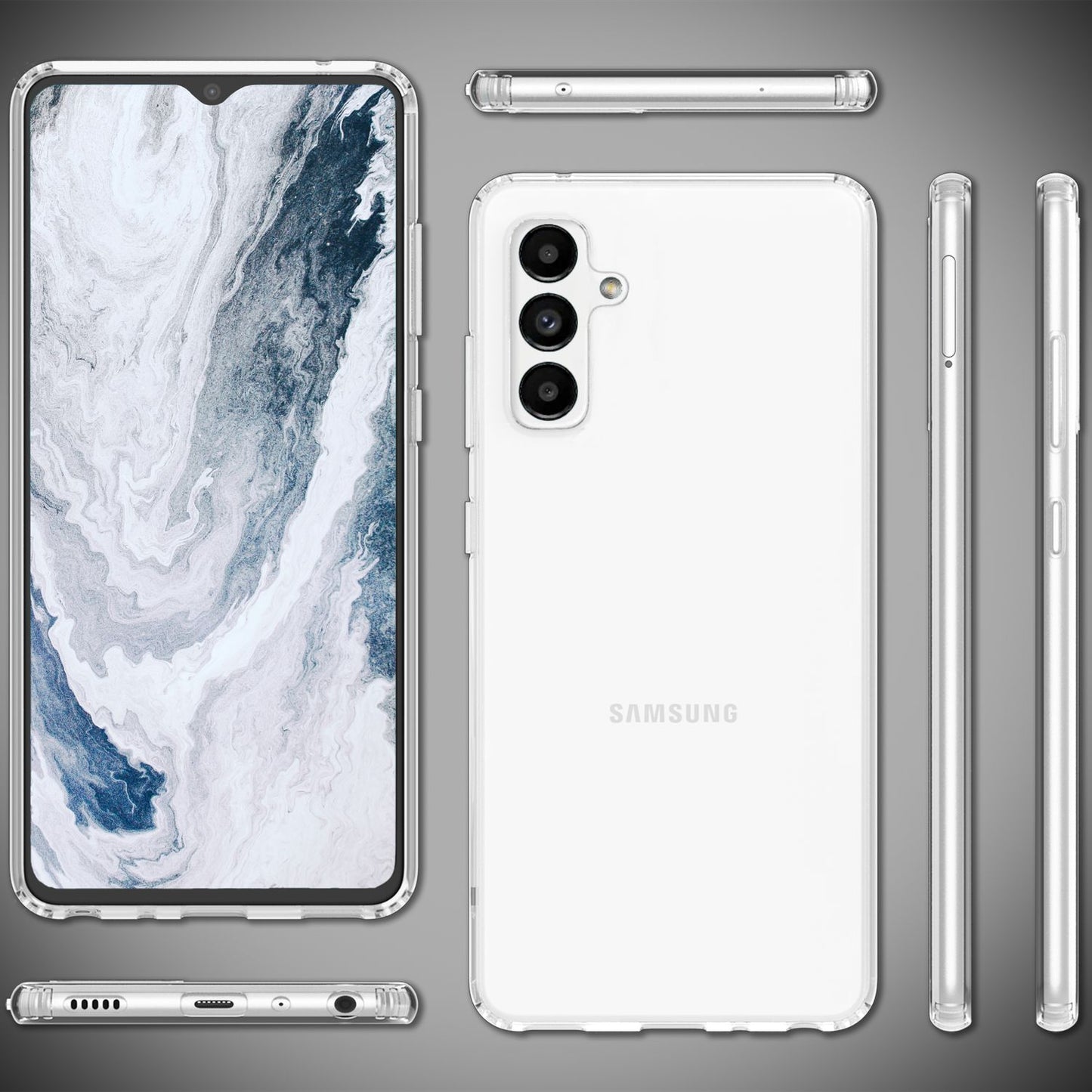 Hülle für Samsung Galaxy A13 5G Klar Anti-Gelb Kratzfest Hardcase Schutzhülle