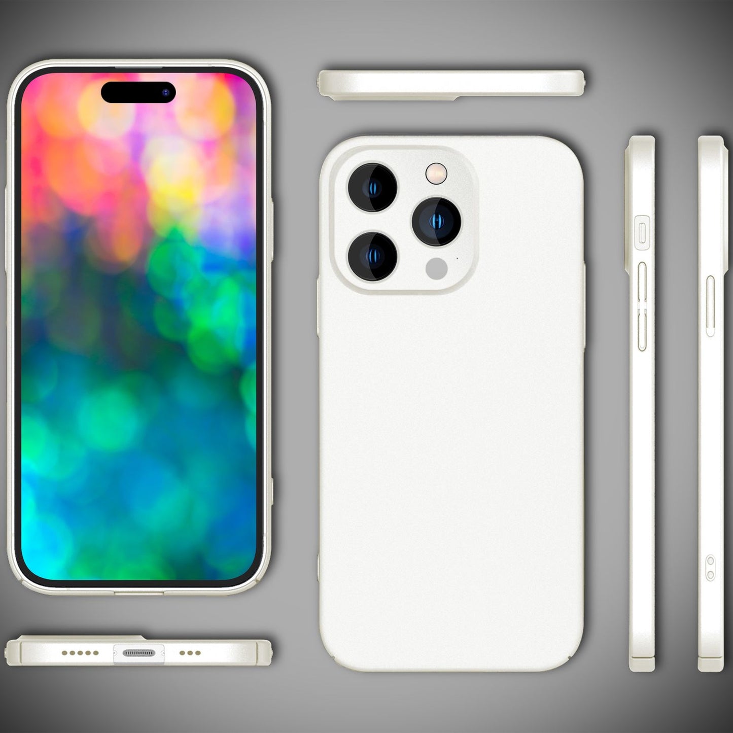 Etui NALIA Berlin PureFit Slim Hard Case – grubość 0,5 mm; matowe wykończenie; idealnie dopasowane do iPhone'a 14 Pro