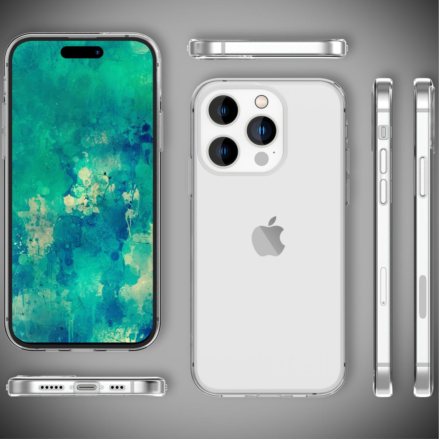 Hülle für iPhone 14 Pro - Klar Durchsichtig Anti-Gelb Slim Clear Case Handyhülle