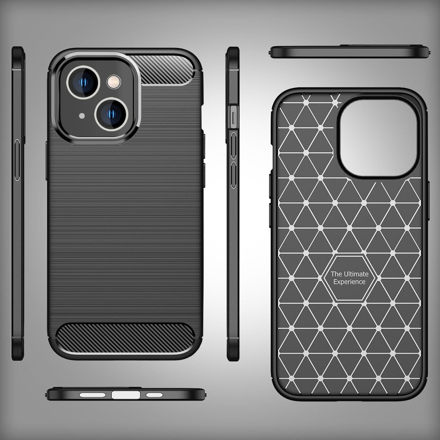 Etui NALIA Berlin Vortex Carbon Style – rozmiar do iPhone'a 14 TPU
