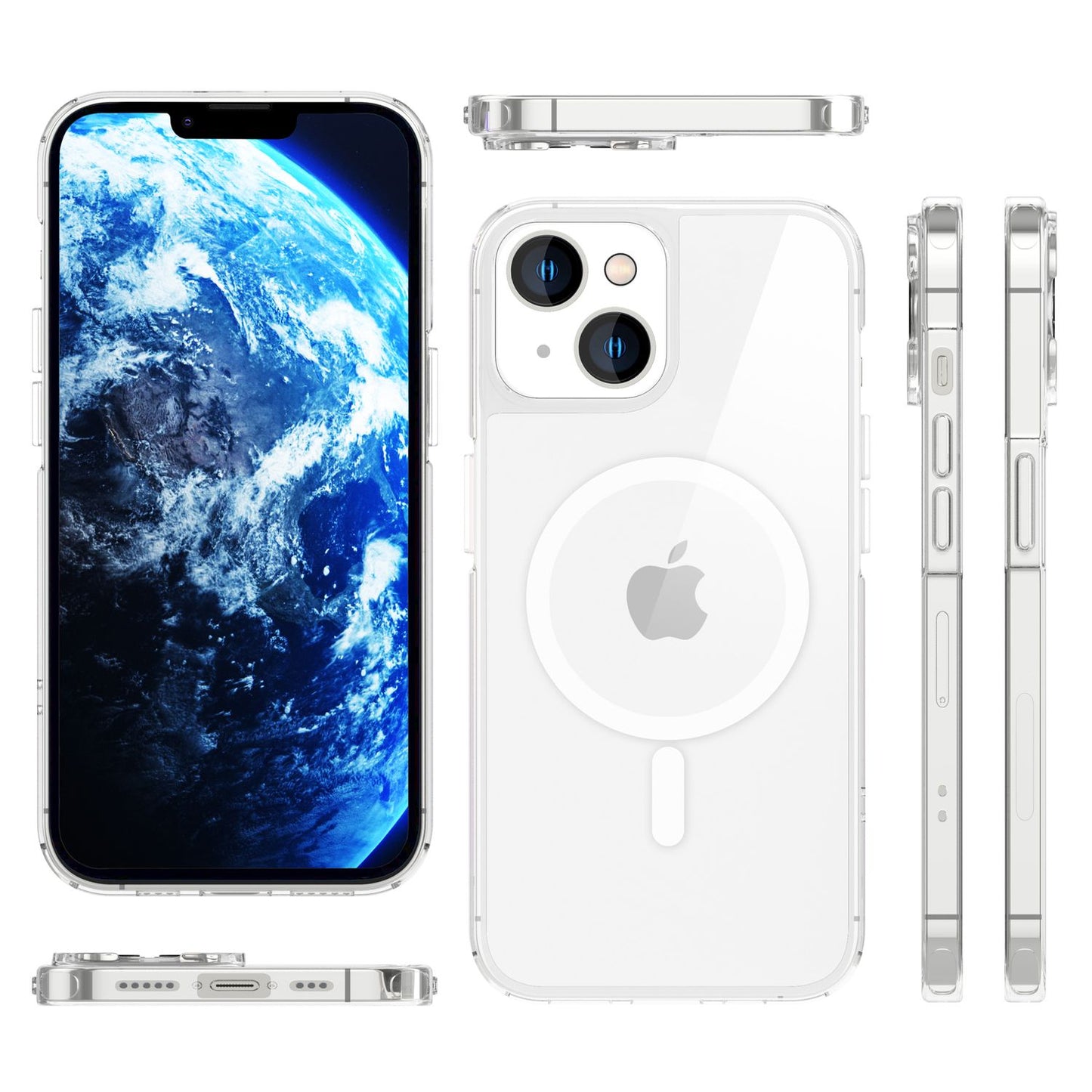 MagPower Schutzhülle für iPhone 14, Klar Kratzfest Handyhülle Durchsichtig Hülle