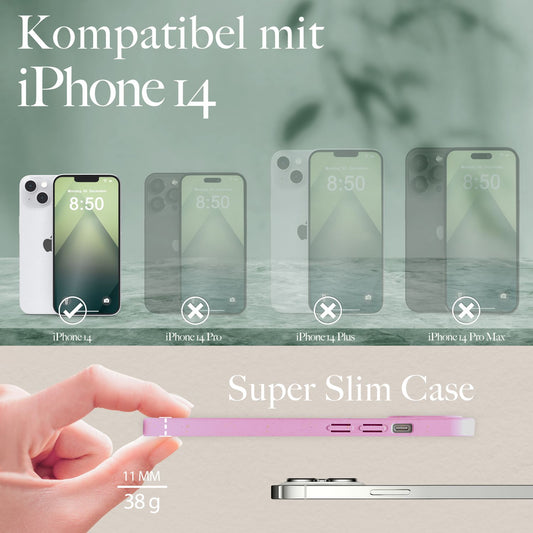 Bio Hülle für iPhone 14, Nachhaltiges Öko Case Umweltfreundlich Natur Eco Cover