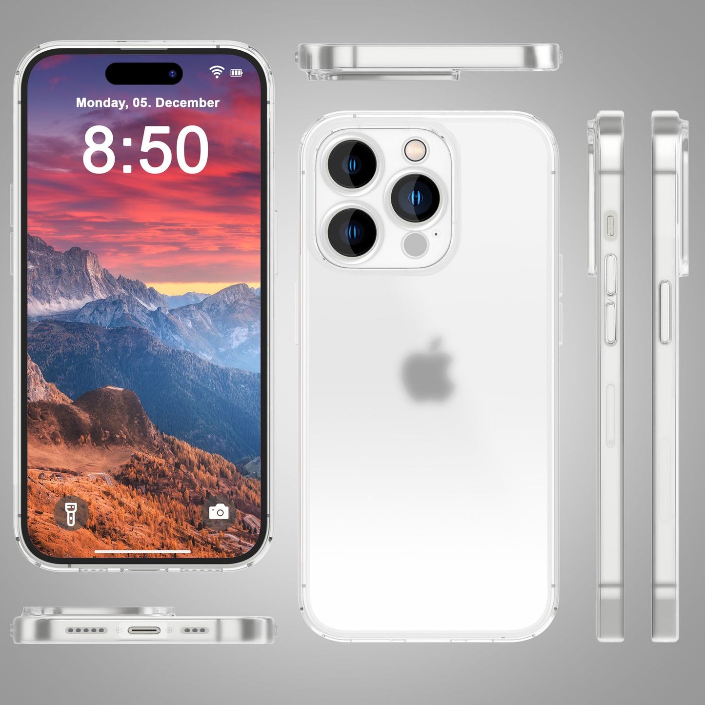 Carcasă ultra subțire de 0,3 mm pentru iPhone 15 Pro, carcasă mată subțire, carcasă de protecție pentru telefon