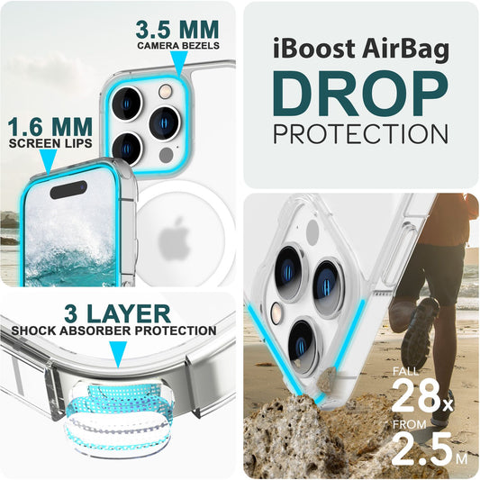 Carcasă mată MagSafe pentru iPhone 15 Pro, carcasă de protecție mată, carcasă magnetică pentru telefon