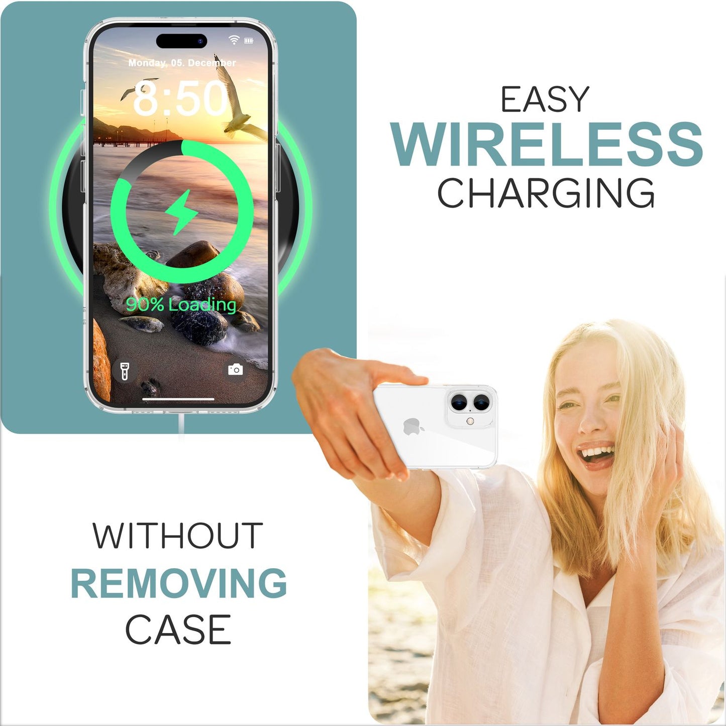 Husă acrilică NALIA rezistentă la zgârieturi - Dimensiune: iPhone 16 Plus, Material: Acrilic-silicon, Spate transparent