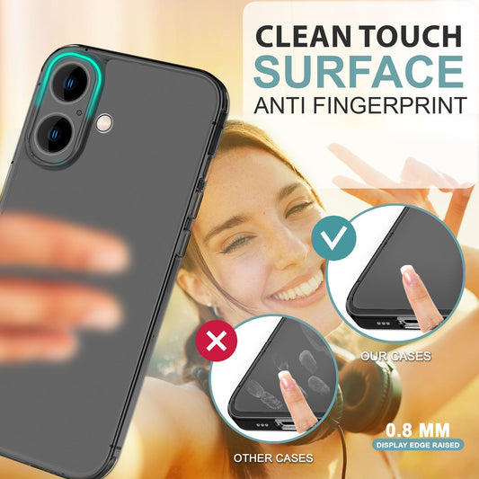 Husă de protecție ultra-subțire NALIA pentru iPhone 16 Plus - grosime 0,3 mm, semi-transparentă, finisaj mat