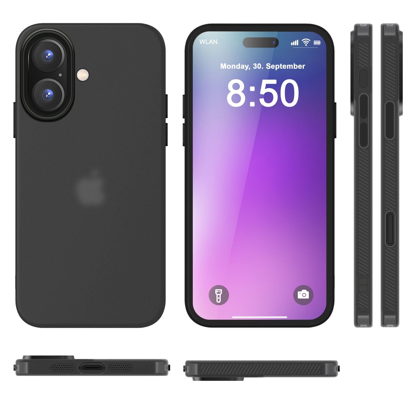 NALIA IPhone Silikonhülle Matt – Rutschfestes Design, Stoßschutz, TPU Beschichtung