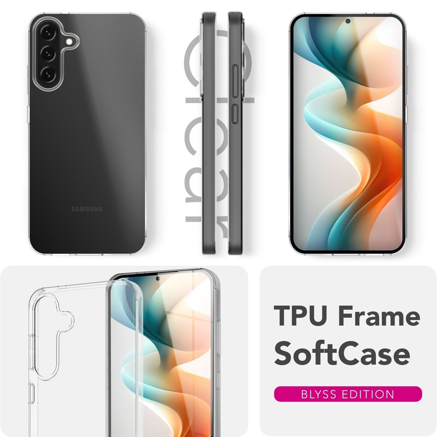 NALIA AirFlex Hülle für Samsung Galaxy A36 / Galaxy A56 – Klare TPU Silikon Schutzhülle, Flexibel & Schlank, Alltagsschutz Cover gegen Kratzer, Transparente Dezente Handyhülle