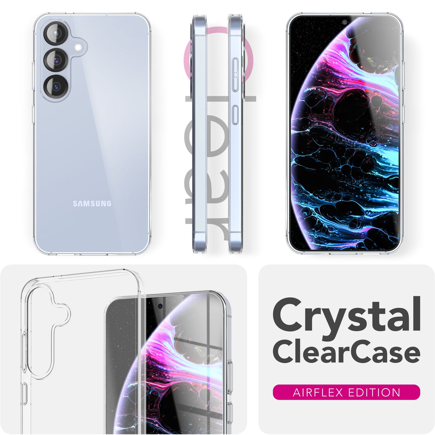 NALIA AirFlex Kristallklare Silikonhülle - Transparent Schlank