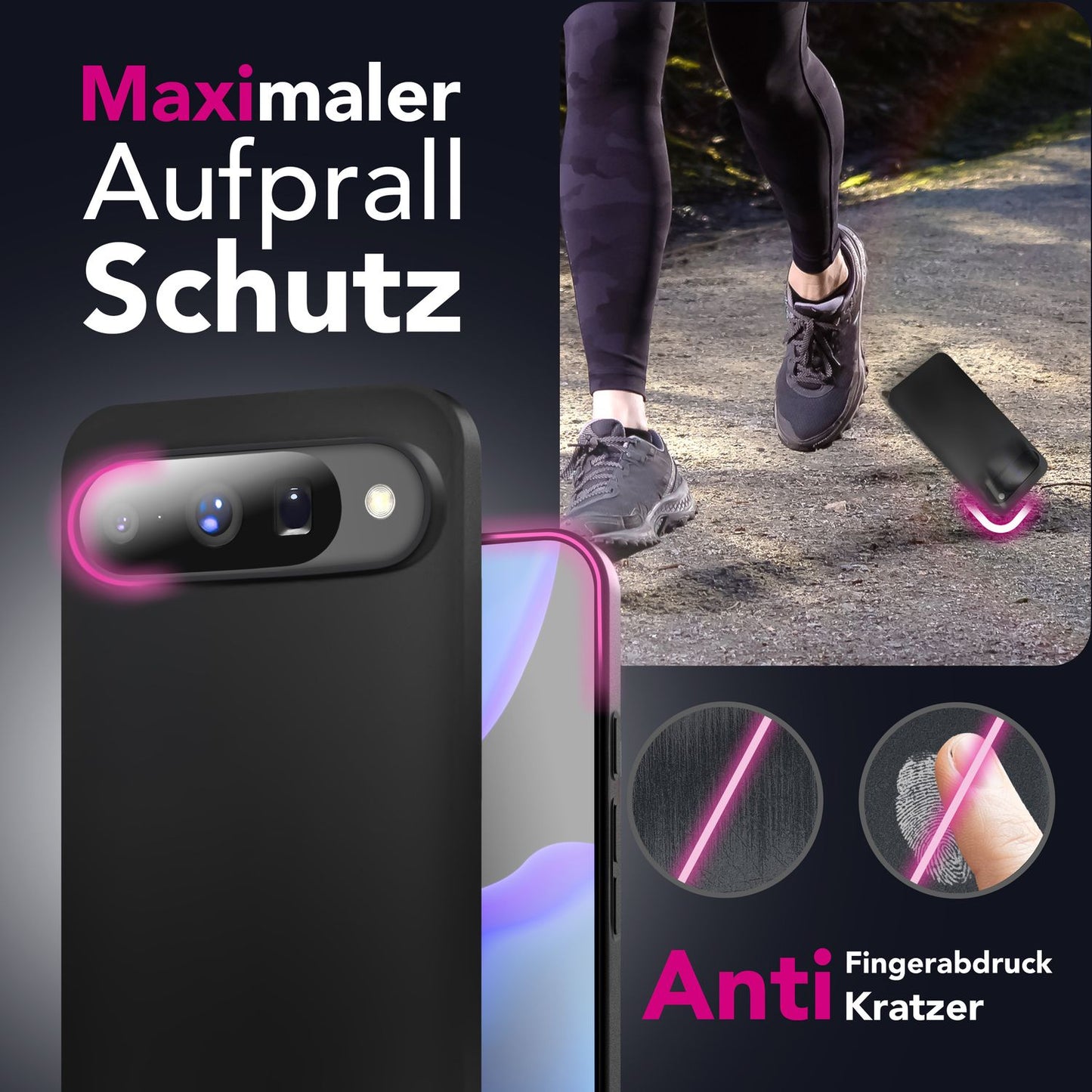 Husă NALIA Strider mată, subțire, pentru Google Pixel 10 - subțire de 1,28 mm, silicon TPU, rezistentă la praf