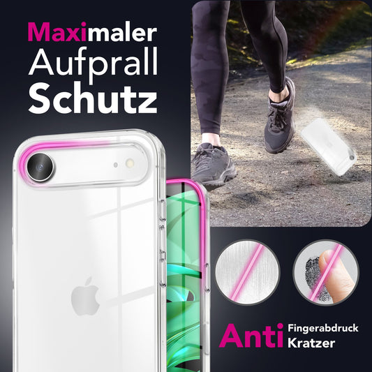 NALIA 360Guard Hülle - 360 Rundumschutz Transparent Displayfolie Dicke 0,8 Millimeter Kratzfest Anti Gelb