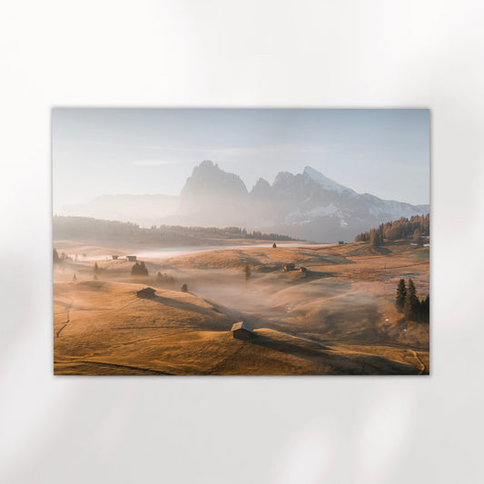 Alpe Di Siusi Dolomiten Druck Fine Art - Papier 200 g/m2, FSC, Größen A4 bis A0