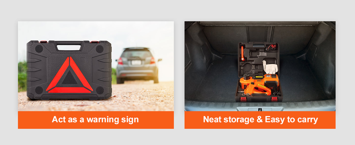 VEVOR Elektrischer Wagenheber 5 Tonnen - Hydraulik Jack mit Schlagschrauber für SUV LKW PKW