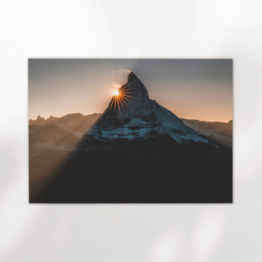 Matterhorn Zermatt Fine Art Druck - Papier 200 g Pro m2, Mattes Finish
