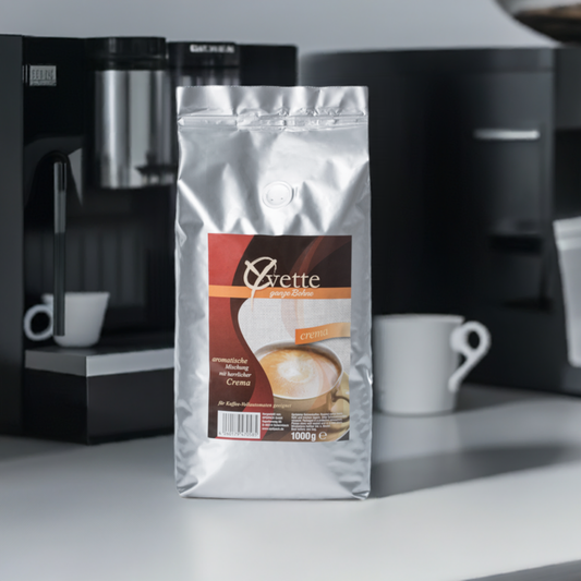 Yvette Kaffee Crema - 1 Kilogramm Ganze Bohne