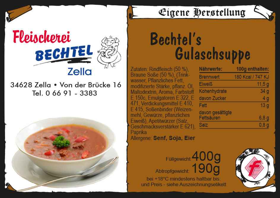 Supă de gulaș la borcan