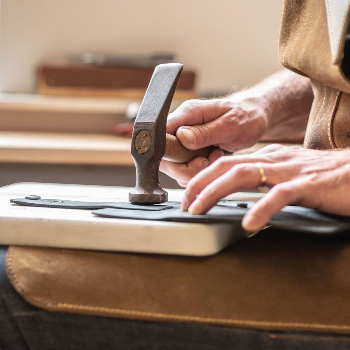 Husă din piele | Husă pentru aparate de ras și pensule de ras