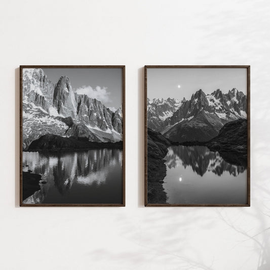 Les Drus Schwarzweiß Fotodruck - Auflage 2er Set, 200 g/m² Größe