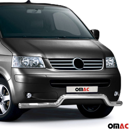 Bară de protecție față, bară de protecție față pentru VW Transporter T5 2003-2015, omologată ABE, argintie