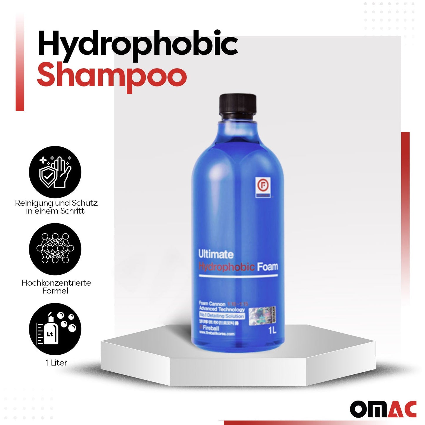 Concentrat de spumă hidrofobă Fireball Ultimate cu efect de perle 1000 ml