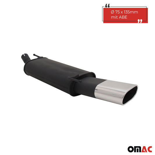 Novus Sportauspuff für BMW E61 Touring 135x75mm Endschalldämpfer mit ABE