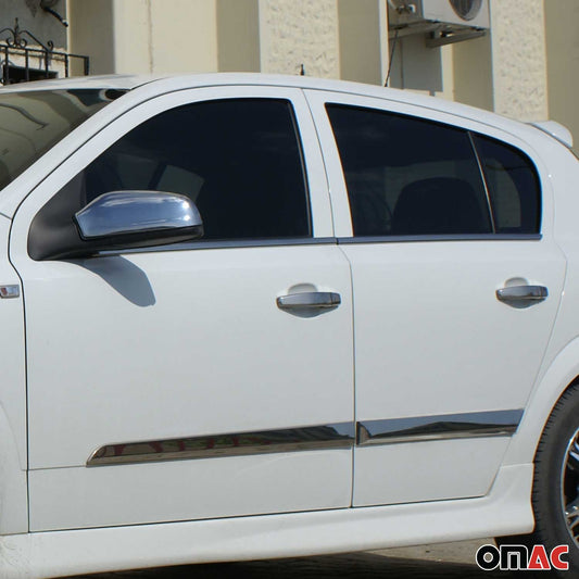 Fensterleisten Zierleisten für Opel Astra H 2009-2013 Edelstahl Chrom 4tlg