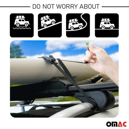 Dachträgerauflagen Surfbretträger Windsurf Pad Dachträger Kanu Kajak 48cm 2x SET