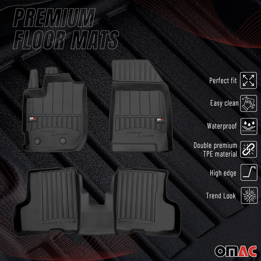 2021-2024 Dacia Duster II Fußmatten TPE Schwarz 3 tlg