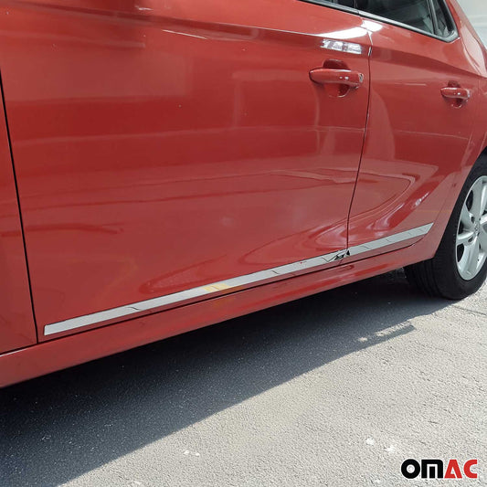 Seitentürleiste Türleisten Türschutzleiste für Opel Corsa F 2019-2025 Chrom 4x