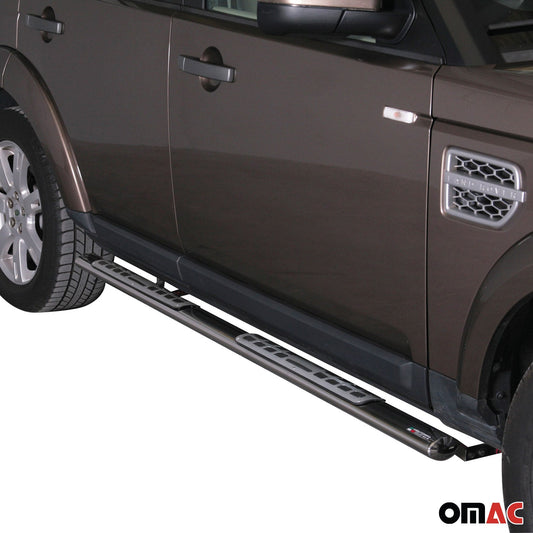 Stahl Seitenschweller Schwellerrohre für Land Rover Discovery 4 2009-2016 Grau